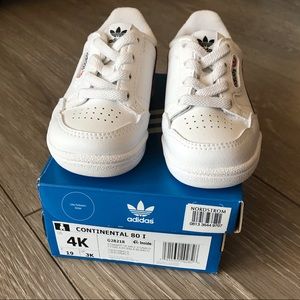 Adidas continental 80 infant baby shoes size 4K